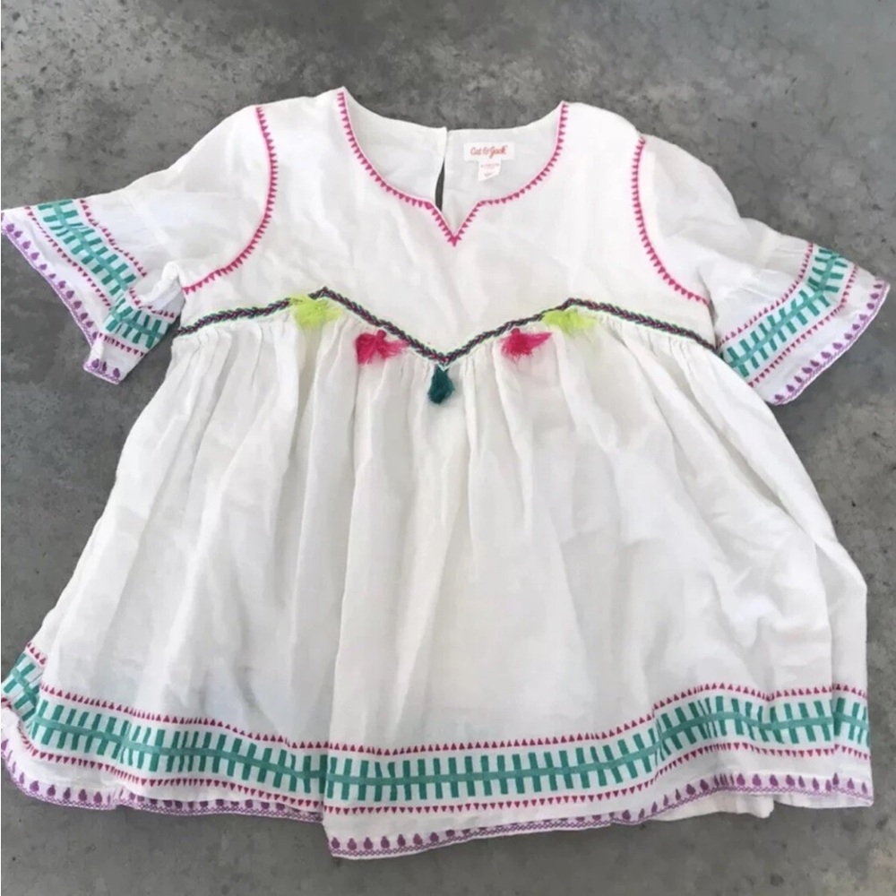 White Embroidered Baby Dress